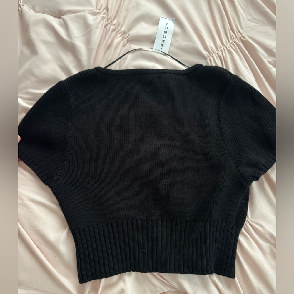 NWT PacSun Black Sweater Shirt - Picture 2 of 6